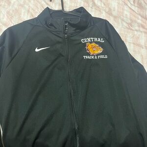 Nike Black Central Track & Field Windbreaker